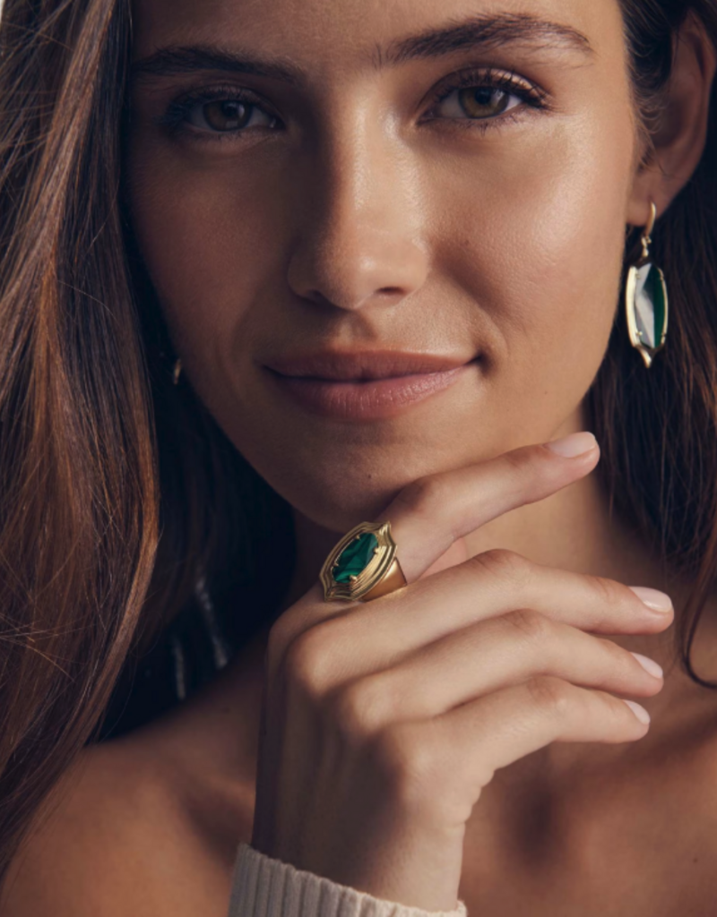 KENDRA SCOTT Elyse Step Frame Cocktail Ring
