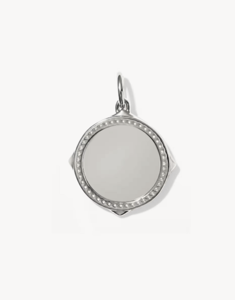 KENDRA SCOTT Cross Sunray Charm in White Topaz