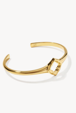 KENDRA SCOTT Dira Open Frame Cuff Bracelet in Gold Vermeil
