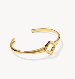 KENDRA SCOTT Dira Open Frame Cuff Bracelet in Gold Vermeil