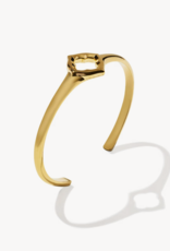 KENDRA SCOTT Dira Open Frame Cuff Bracelet in Gold Vermeil