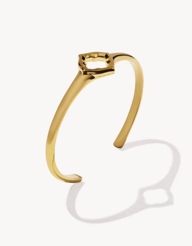 KENDRA SCOTT Dira Open Frame Cuff Bracelet in Gold Vermeil