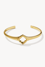 KENDRA SCOTT Dira Open Frame Cuff Bracelet in Gold Vermeil