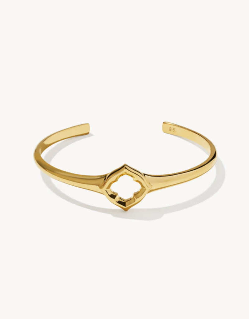KENDRA SCOTT Dira Open Frame Cuff Bracelet in Gold Vermeil