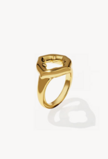 KENDRA SCOTT Dira Open Frame Cocktail Ring in Gold Vermeil