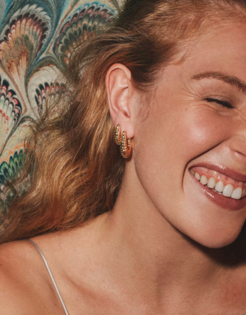 KENDRA SCOTT Sandy Hoop Earrings