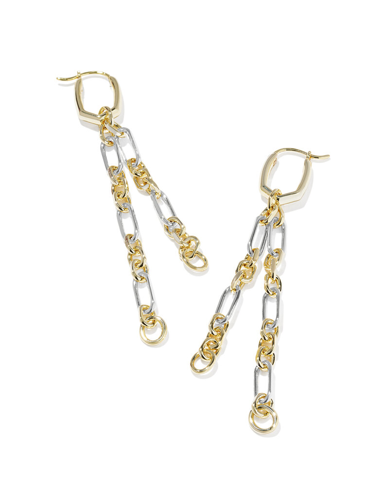 KENDRA SCOTT Embry Chain Huggie Earrings