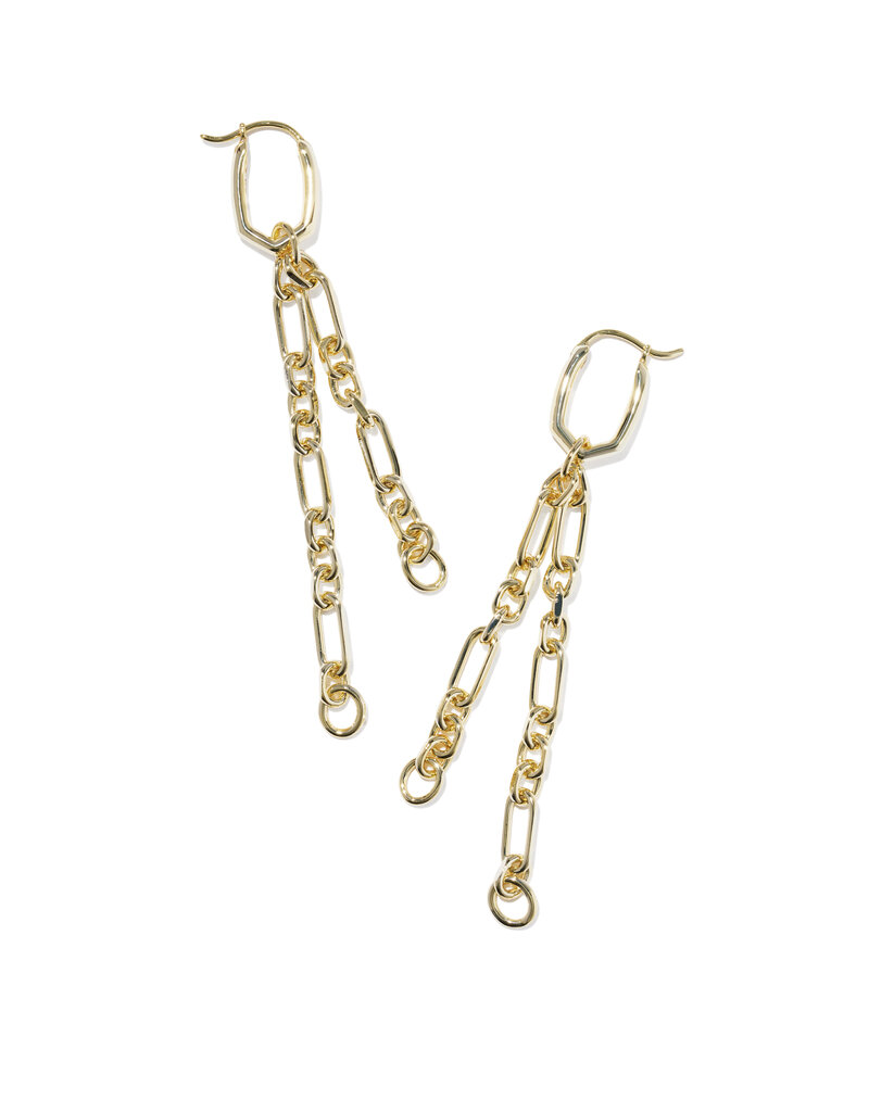 KENDRA SCOTT Embry Chain Huggie Earrings