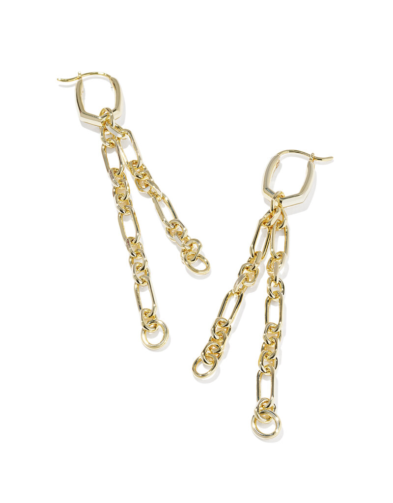 KENDRA SCOTT Embry Chain Huggie Earrings