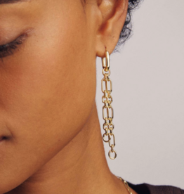 KENDRA SCOTT Embry Chain Huggie Earrings
