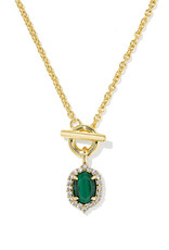 KENDRA SCOTT Daphne Crystal Frame Toggle Necklace