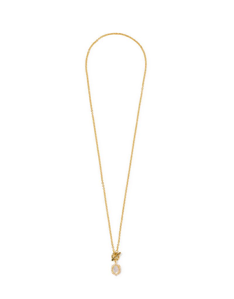KENDRA SCOTT Daphne Crystal Frame Toggle Necklace