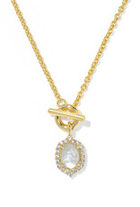 KENDRA SCOTT Daphne Crystal Frame Toggle Necklace