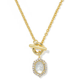 KENDRA SCOTT Daphne Crystal Frame Toggle Necklace