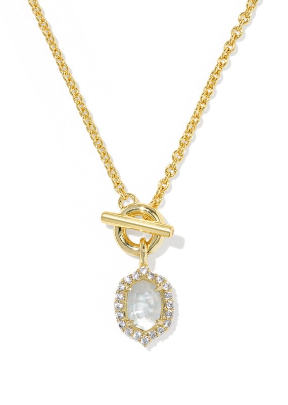 KENDRA SCOTT Daphne Crystal Frame Toggle Necklace