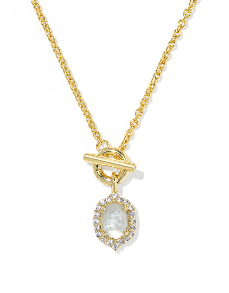 KENDRA SCOTT Daphne Crystal Frame Toggle Necklace