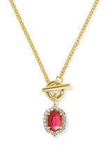 KENDRA SCOTT Daphne Crystal Frame Toggle Necklace