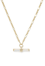 KENDRA SCOTT Bree Beaded T-Bar Pendant Necklace in Gold