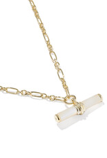 KENDRA SCOTT Bree Beaded T-Bar Pendant Necklace in Gold