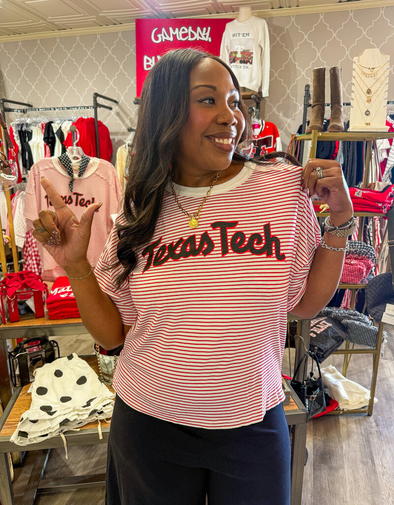 J.HOFFMAN'S - LICENSE *jhoff original design* Texas Tech Scarlet Tee