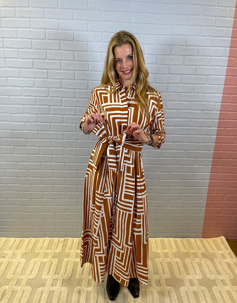 J.HOFFMAN'S Desert Compass Midi Dress