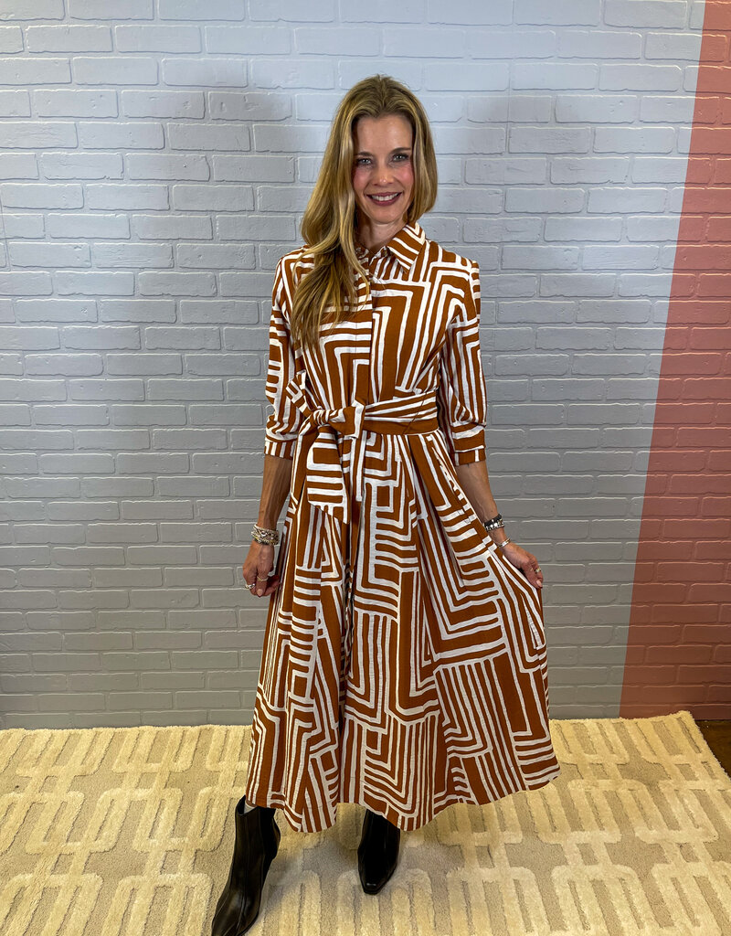 J.HOFFMAN'S Desert Compass Midi Dress