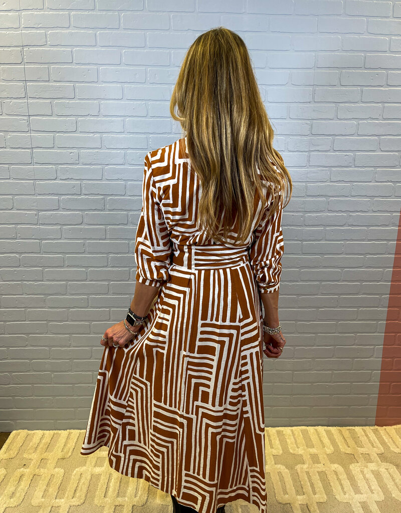 J.HOFFMAN'S Desert Compass Midi Dress