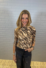 J.HOFFMAN'S Ruth Top in Shadow Zebra