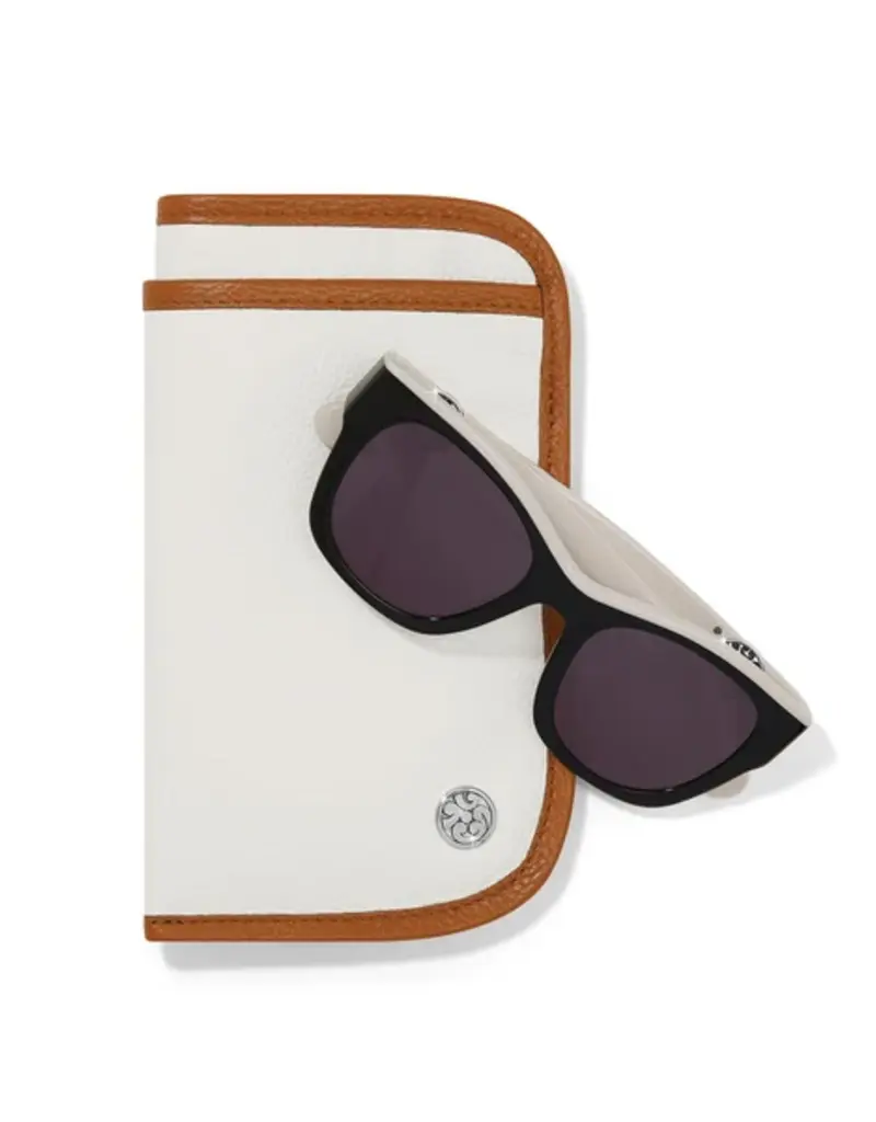 Contempo Double Sunglass Case in White