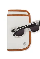 Contempo Double Sunglass Case in White