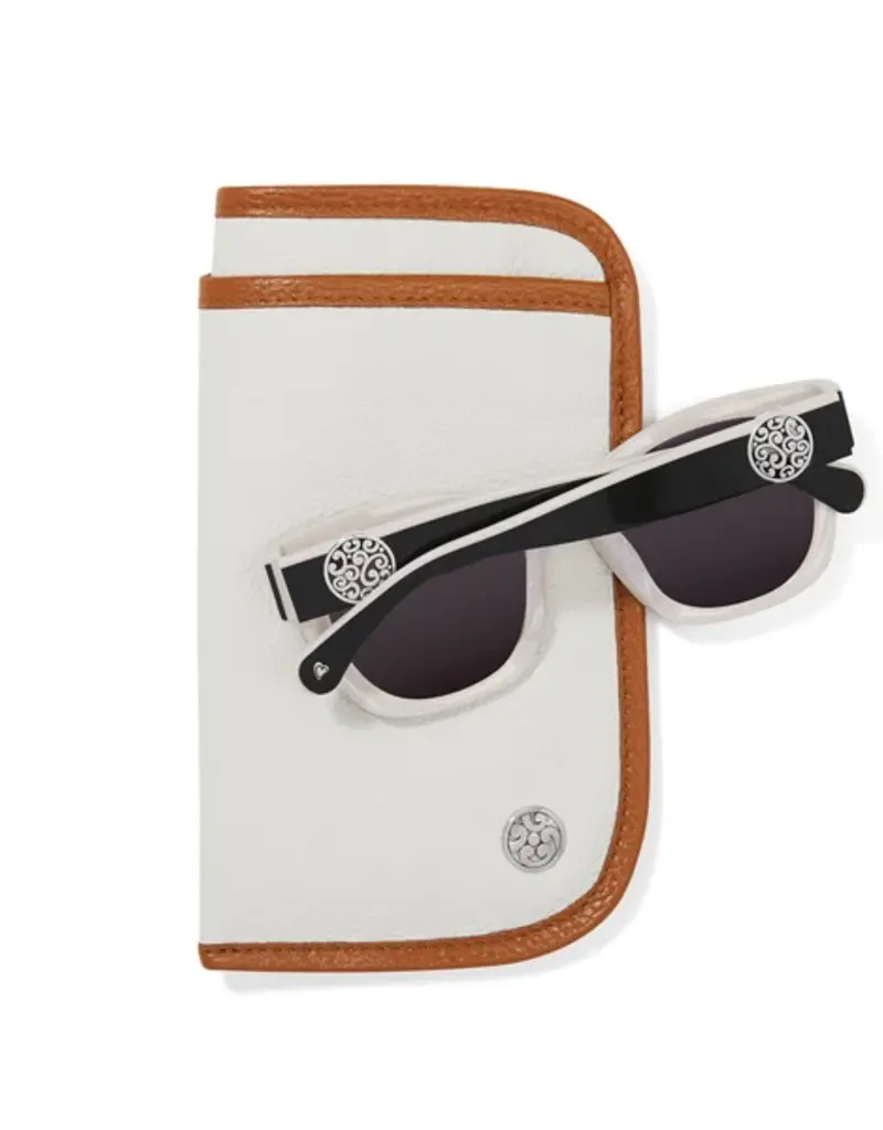 Contempo Double Sunglass Case in White