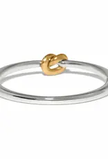 Interlok Single Knot Tow Tone Hinged Bangle