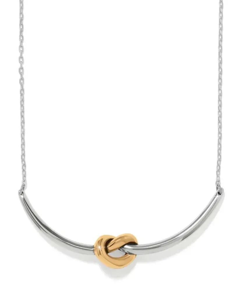 Interlok Single Knot Two Tone Necklace