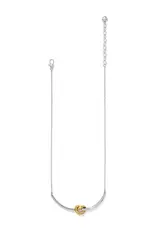 Interlok Single Knot Two Tone Necklace