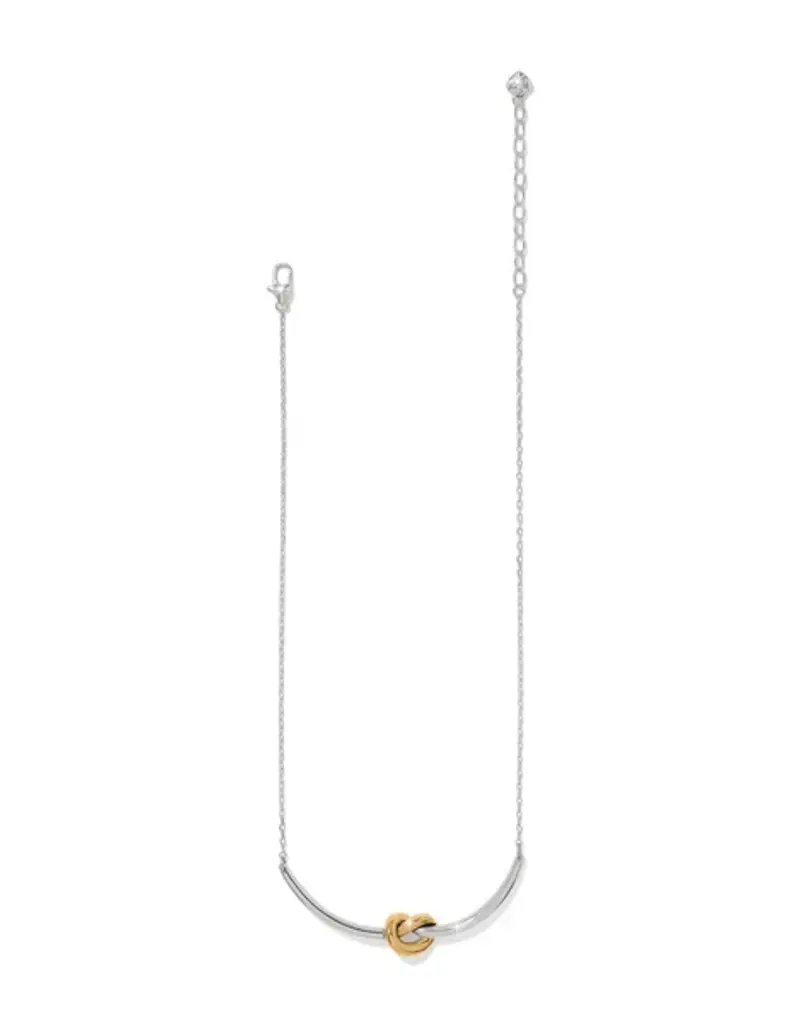 Interlok Single Knot Two Tone Necklace