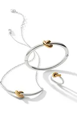 Interlok Single Knot Two Tone Necklace