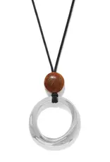 Cascade Rio Wood Ring Necklace