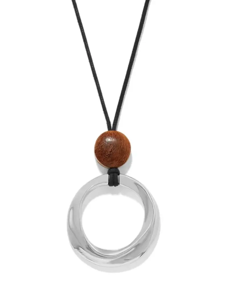 Cascade Rio Wood Ring Necklace