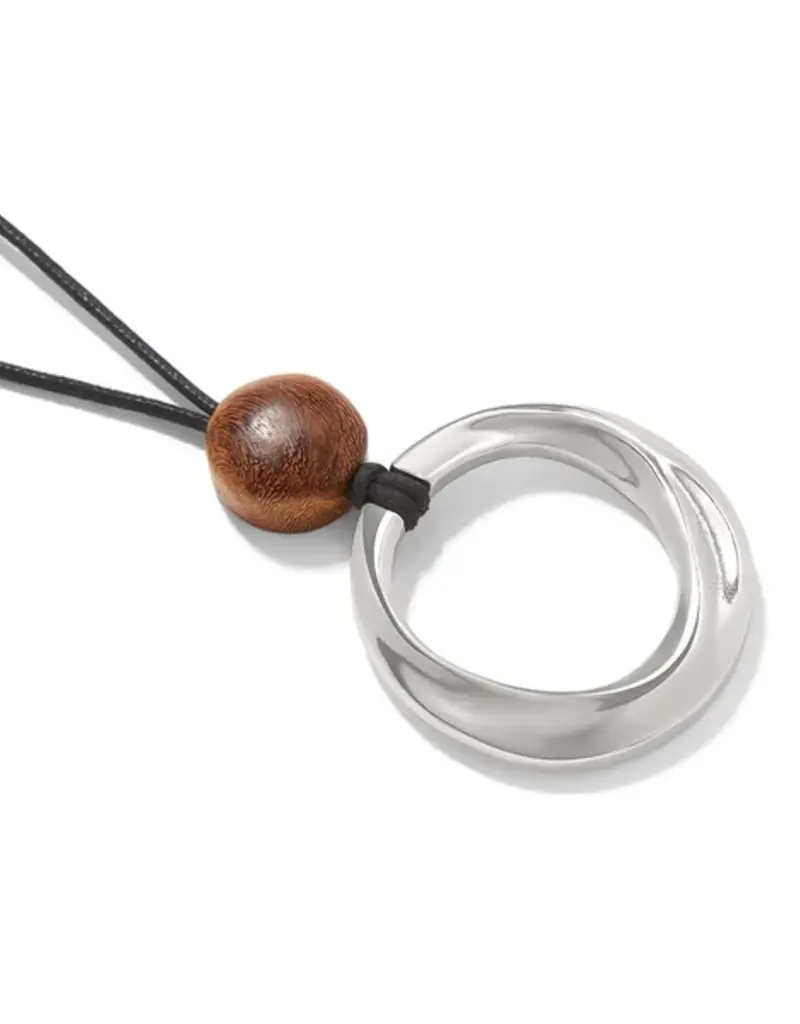 Cascade Rio Wood Ring Necklace