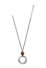 Cascade Rio Wood Ring Necklace