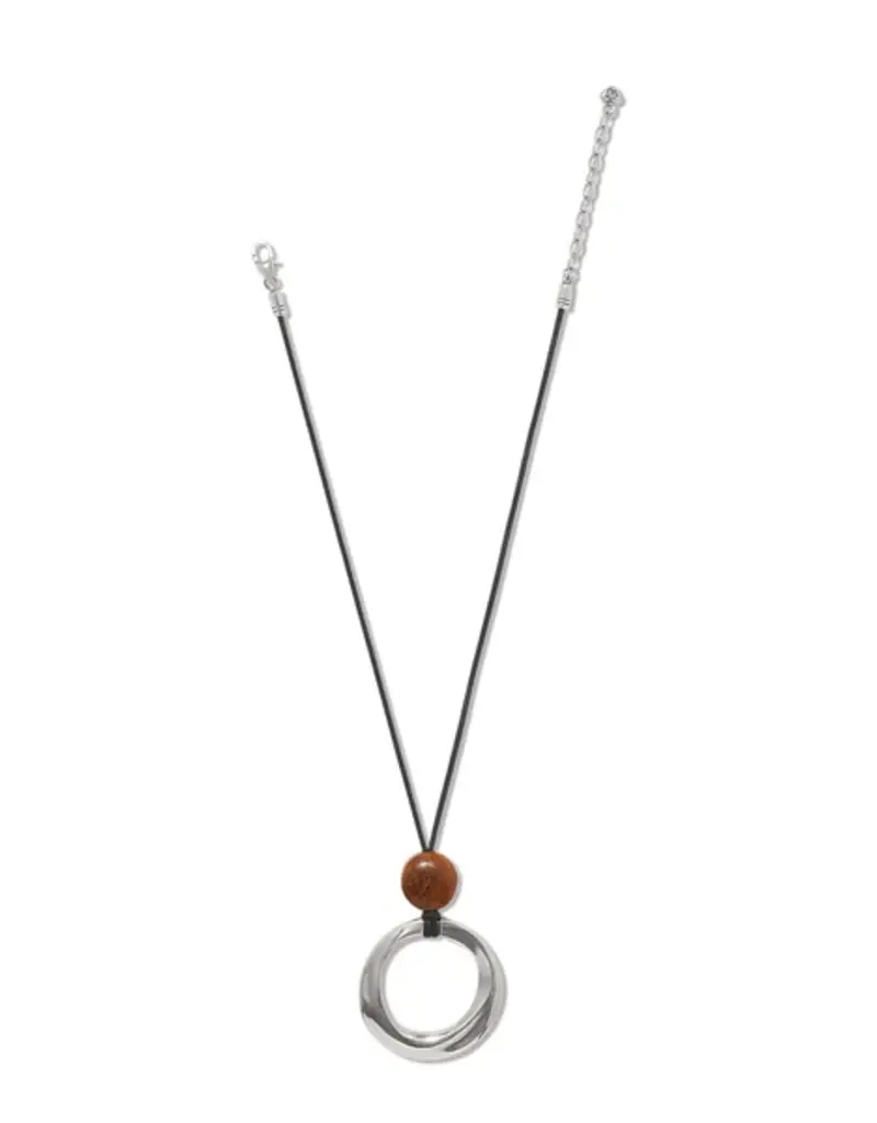 Cascade Rio Wood Ring Necklace