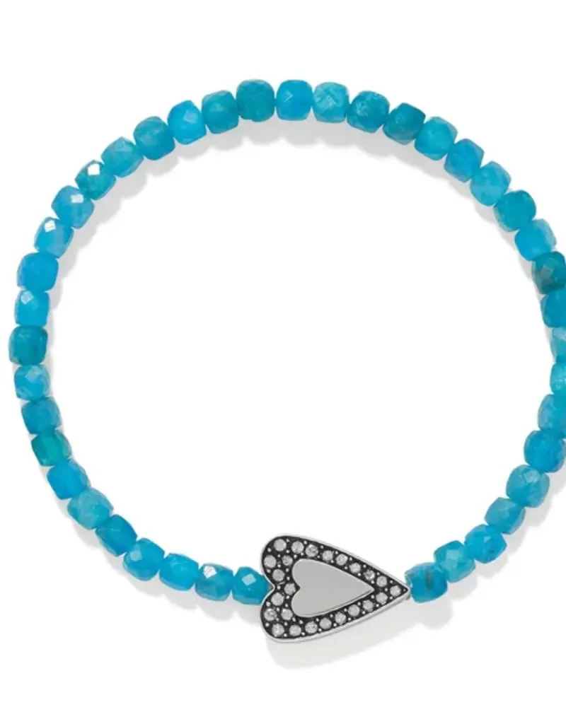 Love Messages Be Bold Teal Stretch Bracelet