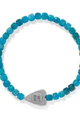 Love Messages Be Bold Teal Stretch Bracelet