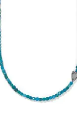 Love Messages Be Bold Necklace in Teal