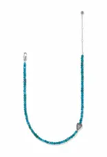Love Messages Be Bold Necklace in Teal