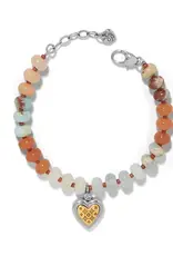 Mosaic Two Tone Heart Beaded Bracelet