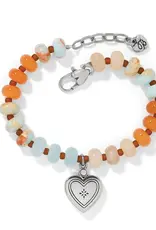 Mosaic Two Tone Heart Beaded Bracelet