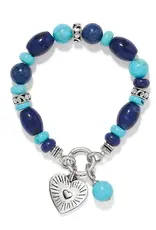 Token Lapis & Turquoise Charm Stretch Bracelet