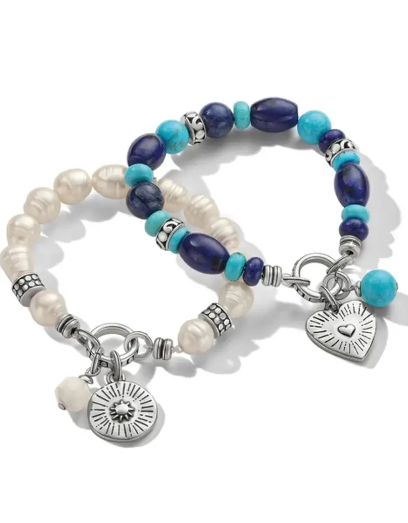 Token Lapis & Turquoise Charm Stretch Bracelet
