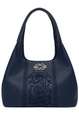 Selene Embroidered Shoulderbag in Midnight